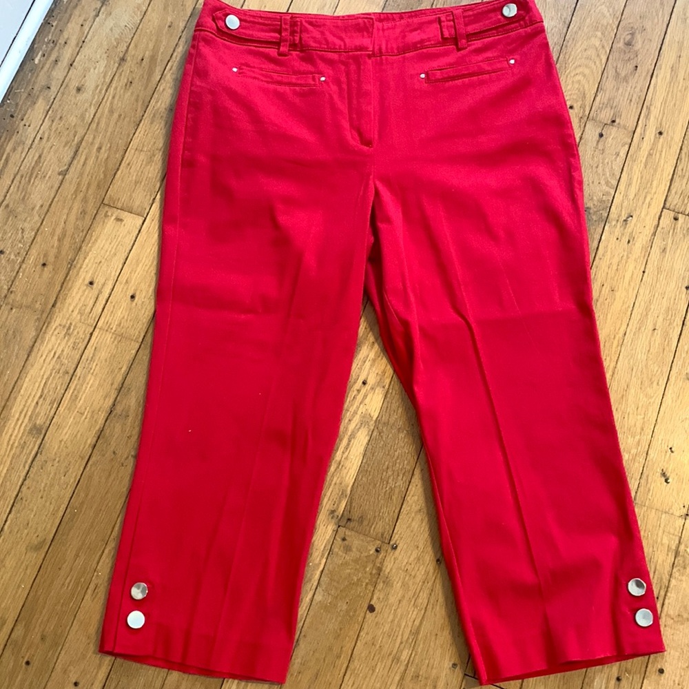 Beautiful red cotton Capri